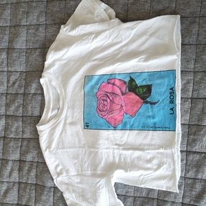 La Rosa lotería crop top